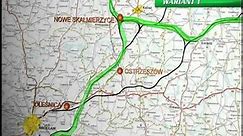 Wizualizacja wariantów przebiegu Linii Dużych Prędkości w Polsce