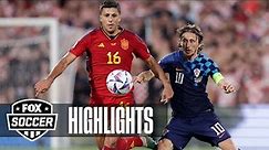Croatia vs. Spain Highlights | UEFA Nations League Final