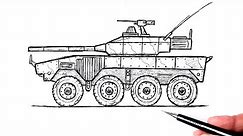 How to draw a Military vehicle