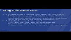 Microsoft build 2011 Understanding Push Button Reset