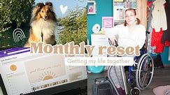 Resetting for a NEW MONTH ! cleaning, organizing, planning in Notion, goal setting!