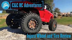 Axial SCX24 - Injora 1.0" Beadlock Wheel and Tire Review - C&C RC Adventures