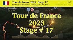 Tour de France 2023, Stage 17 (Saint-Gervais Mont-Blanc - Courchevel ), course, route, profile