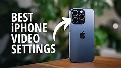 The BEST iPhone Video Settings For Quality Footage