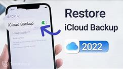How to Restore iCloud Backup without Resetting iPhone