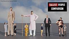 TALLEST People HEIGHT Comparison| 3d Animation comparison