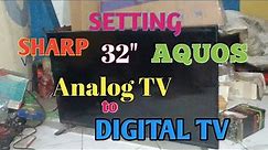 Setting tv Sharp Aquos analog ke digital