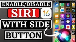 How to Activate Siri With Side Button|How to Activate Siri Without Pressing Side Buttons|Iphone 13