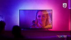 Philips Hue 55" Smart TV Light Strip - White and Color Ambiance LED Color-Changing TV BackLight - Sync with TV, Music, and Gaming - Requires Bridge and Sync Box - Control with App or Voice Assistant