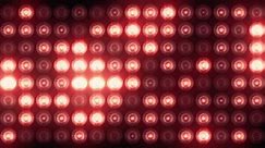 Animation of flashing light bulbs on led wall or projectors for stage lights. Animation of seamless loop.