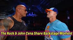 The Rock & John Cena Share Backstage Moment During WWE SmackDown