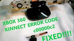 kinect error code c00000c2 and not starting up, FIXED!!!!! [REPAIR]