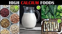 High Calcium Foods |Best Foods Sources Of Calcium |Foods Rich In Calcium