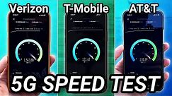 iPhone 12 5G Speed Test: Verizon vs T-Mobile vs AT&T!