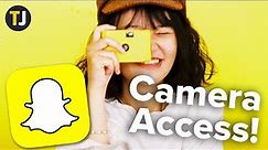 How to Enable Camera Access on Snapchat!
