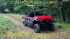 2024 Kawasaki Mule Pro FX 1000 HD Review-Top Speed
