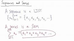 Calculus - What are Sequences and Series?