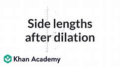 Side lengths after dilation