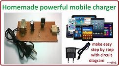 How to make mobile charger at home - homemade cell phone charger