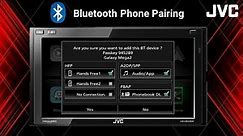JVC KW-M845BW (KW-V940BW) Multimedia Receiver Bluetooth Pairing