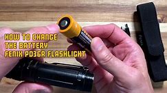 How to change the battery in the Fenix PD36R flashlight
