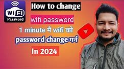 How to change wifi password in mobile 2024|| wifi ko password kasari change garney @TechSuvas