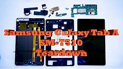 Samsung Galaxy Tab A 10.1" SM-T510 SM-T510NZKAXAR Disassembly Teardown Guide Screen Replacement