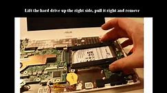 Asus Eee PC 1025c 1025 RAM upgrade, how to, disassembly disassemble 1225b 1225c install memory