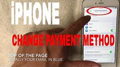 ✅ How To Change iPhone Payment Method 🔴