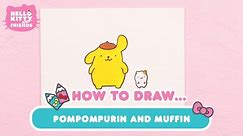 How to Draw Pompompurin and Muffin | Hello Kitty Crafts