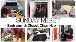 SUNDAY RESET | DEEP CLEAN BEDROOM & CLOSET DECLUTTER & PURGE | LETTING STUFF GO | SHYVONNE MELANIE