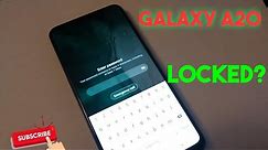 Samsung Galaxy A20 reset forgot password , screen lock , HARD RESET