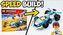 Zane's Dragon Power Spinjitzu Race Car SPEED BUILD! LEGO Ninjago Dragons Rising Set 71791
