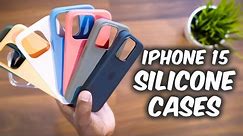 ALL COLORS! iPhone 15 Pro Silicone Case w/ Magsafe! (and wallets)