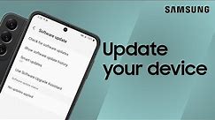 Update your Samsung Galaxy device's software | Samsung US