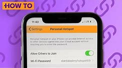 How to set up an iPhone hotspot and sharing
