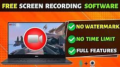 TOP 5 Best FREE Screen Recorder For PC Without Watermark 2024 | Best Screen Recorder For Free | 4K