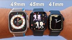 Size Comparison on Wrist - Apple Watch Series 8 vs Ultra