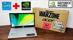 Acer Aspire 5 2021 - i5 11th Gen + MX350 | Unboxing & Review | 3 Games Tested | Thin & Light 🔥