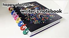 My Writer's Notebook and Happy Planner in one book! | How to use a Happy Planner as a writer
