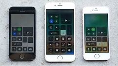 iPhone 5S vs iPhone 6 vs iPhone SE iOS 11! (Beta 1)