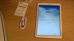Samsung Galaxy Tab E White unboxing £120 in UK 9.6"