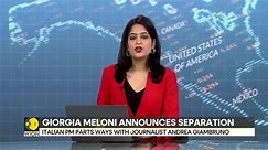 Italian PM Giorgia Meloni parts ways with journalist Andrea Giambruno