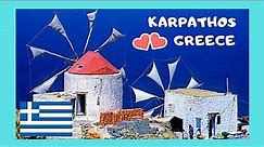 Visit KARPATHOS, Best Greek island: Ancient windmills on windswept hills