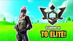 Diamond 3 to Elite! Fortnite Ranked Gameplay