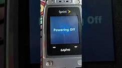 All 4 Variations Of The Sanyo VI-2300 Startup and shutdown (Mine is Grey With a New Sprint Logo)