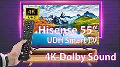 Hisense 55 inch 4K A6H Smart TV ⚡ Unboxing & Review 🔥 Best 4K TV in USA 2023