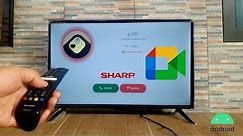 SHARP AQUOS TV Google meet+Sipnetic incoming calls test