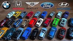 Learn Famous Brands of SUVs with Model Cars in Hands and Logos