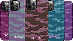Artisticases Custom Name Digital Camo Case for Women, Personalized Name Case, Designed ‎for iPhone 15 Plus, iPhone 14 Pro Max, iPhone 13 Mini, iPhone 12, 11, X/XS Max, ‎XR, 7/8‎